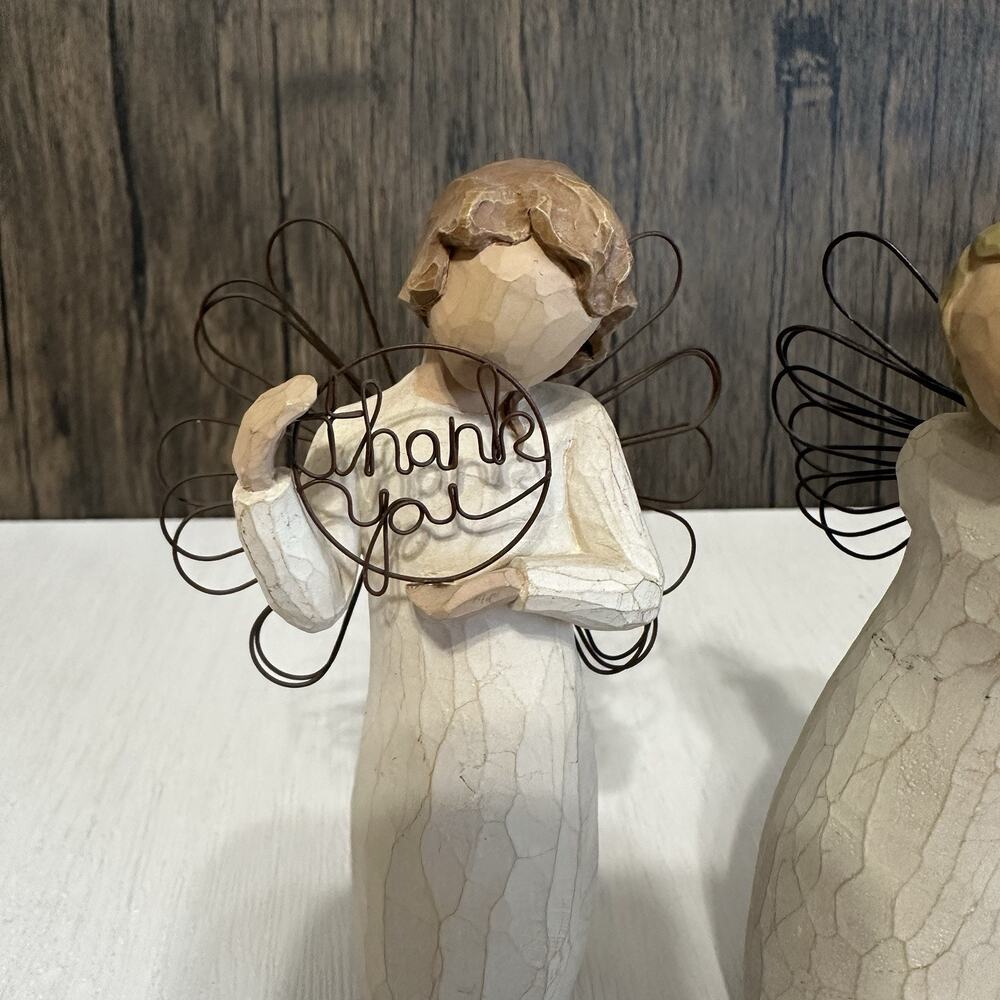Willow Tree Angel Figurines Thank You Just For You Lot of 2 Demdaco Susan Lordi - Picture 2 of 6